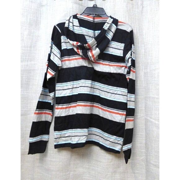 $44.50 Micros Men’s Variagated Striped Long Sleeve Hooded Tee,S - Picture 5 of 8